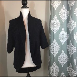 Express Navy Chunk cardigan sweater